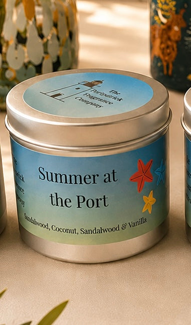 Summer at the Port - tinned candle