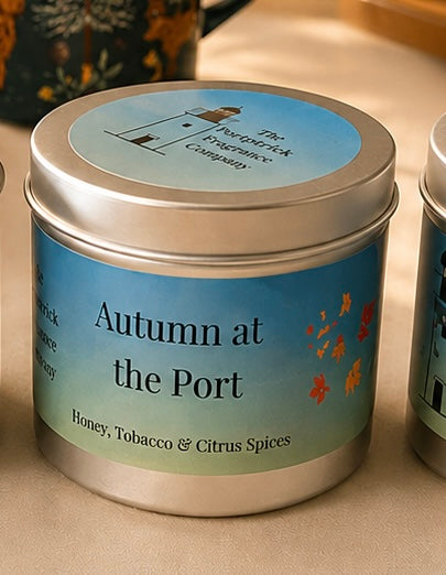 Autumn at the Port - tinned candle