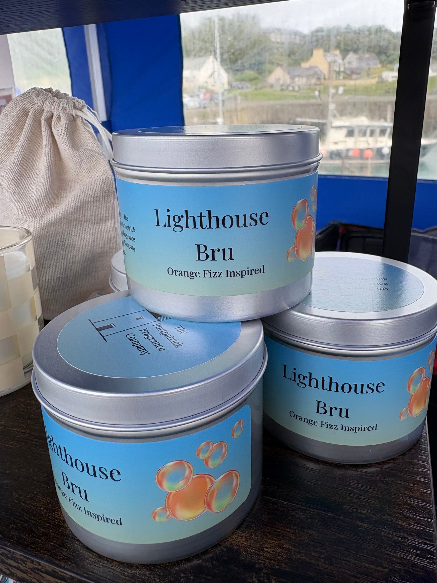 Lighthouse Bru candle