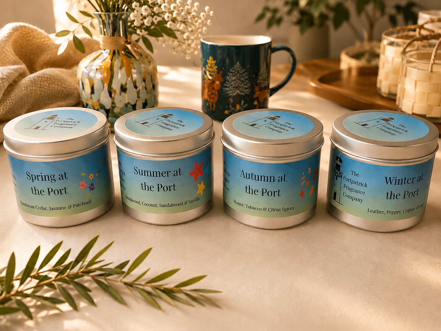 Autumn at the Port - tinned candle