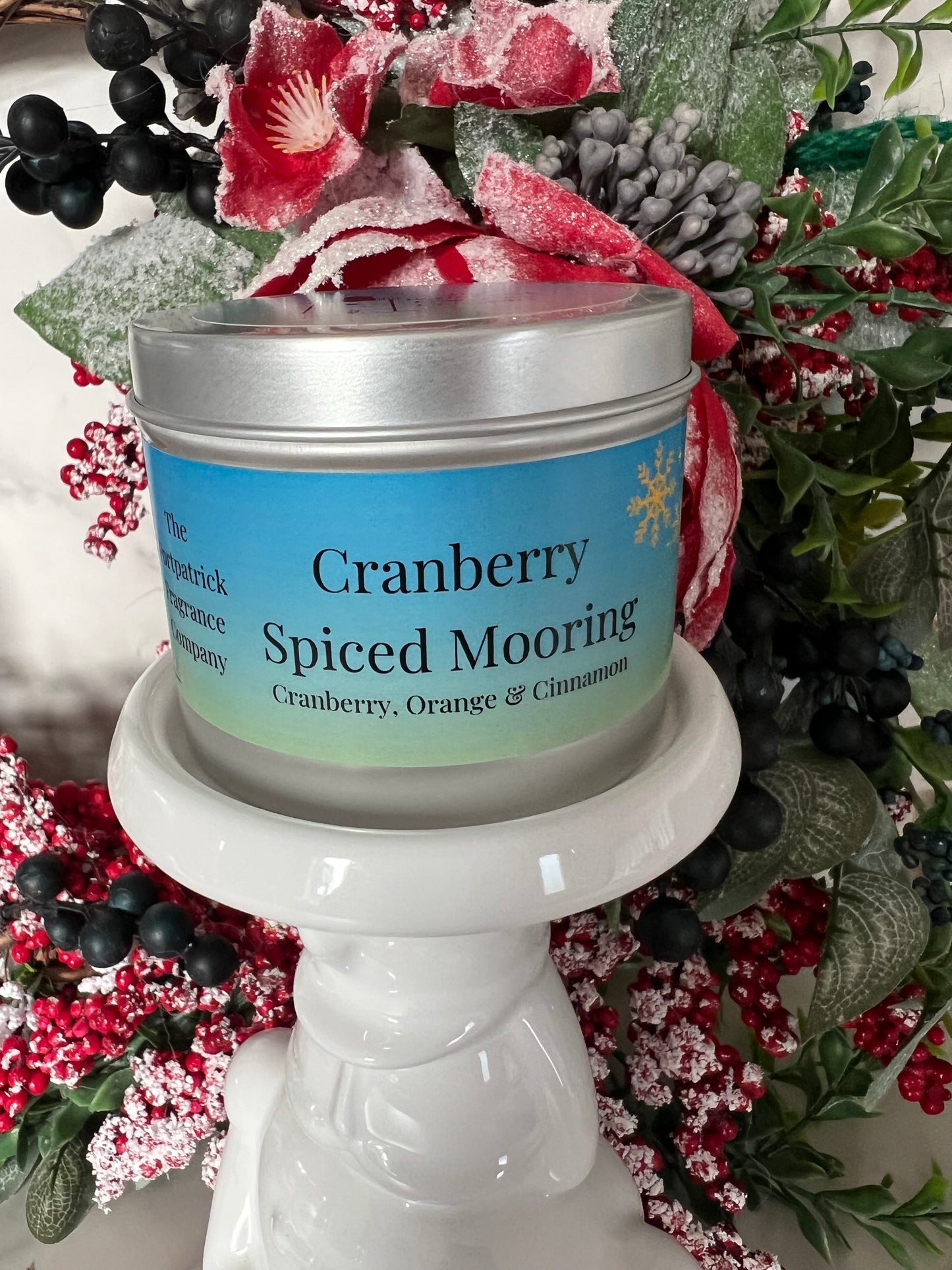 Cranberry Spiced Mooring Tinned Candle