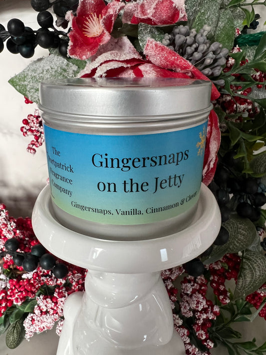 Gingersnaps on the Jetty Tinned Candle